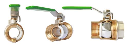 Vanne d'arrêt à visser, NF, double femelle 3/8'' (12/17) - Somatherm